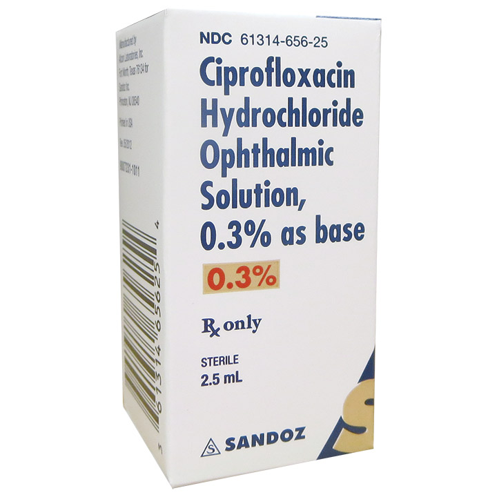 Ciprofloxacin 0.3% Ophthalmic Solution: 5 mL Bottle