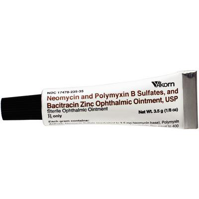 Neomycin/Polymyxin B/Bacitracin Ophthalmic Ointment 3.5 g Tube