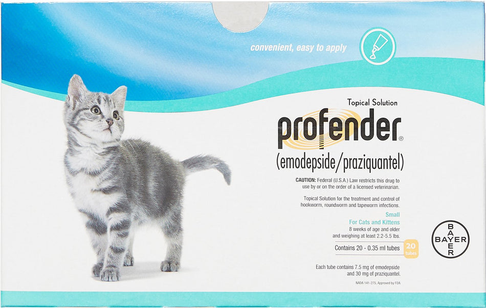 Profender Topical Solution for Cats for Roundworms, Hookworms, & Tapeworms